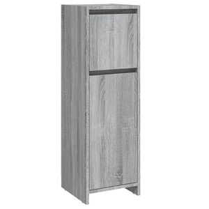 vidaXL Badschrank Grau Sonoma 30x30x95 cm Holzwerkstoff