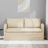 vidaXL Sofa Creme Gesamtabmessungen: 156 x 82 x 85 cm (B x T x H) Samt