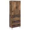 vidaXL Schrankset 2 pcs Altholz 66 x 34,5 x 90 cm Holzwerkstoff