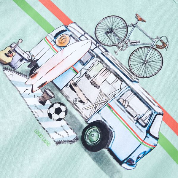 Kinder-T-Shirt Helles Minzgr&uuml;n 116