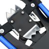vidaXL 3 in 1 Schneeschuhe Blau und Schwarz 21 Zoll Aluminium und HDPE