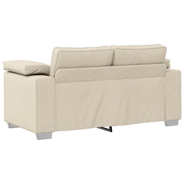 vidaXL Sofa Beige 160 x 77 x 82 cm Leinenmischgewebe
