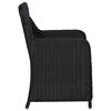 vidaXL 9-tlg. Garten-Essgruppe Poly Rattan Schwarz
