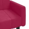 vidaXL Schlafsofa 2-Sitzer Weinrot Samt