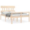 vidaXL Seniorenbett mit Kopfteil 140x190 cm Massivholz