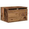 vidaXL Wandmontiertes Nachttischchen 2 pcs Altholz Holzwerkstoff