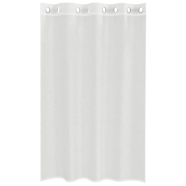vidaXL Voile Vorhänge mit Ösen 2 Stk. Weiß
