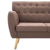 vidaXL 3-Sitzer-Sofa Stoff 172x70x82 cm Braun