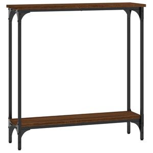 vidaXL Konsolentisch Braun Eichen-Optik 75x22,5x75 cm Holzwerkstoff
