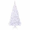 vidaXL K&uuml;nstlicher Weihnachtsbaum Wei&szlig; 210 cm PVC und Stahl