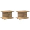 vidaXL Nachttisch 2 pcs Artisan-Eiche 40 x 30 x 25 cm Holzwerkstoff