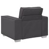 vidaXL Sofa 59cm Grau Stoff