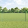 vidaXL Zaun mit Pfosten Gr&uuml;n 1.6 x 25 m Stahl und PVC