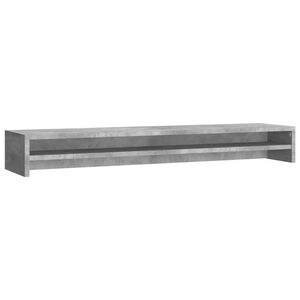 vidaXL Monitorst&auml;nder Betongrau 100x24x13 cm Holzwerkstoff