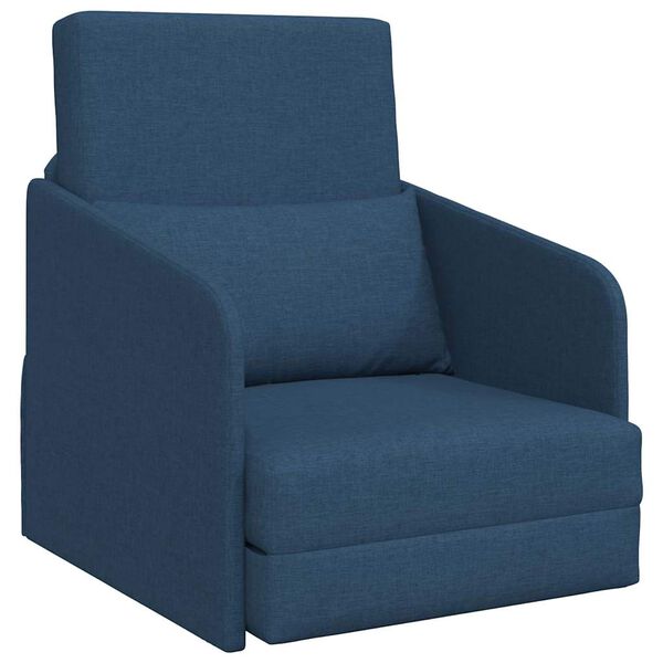 vidaXL Schlafsofa Blau 65 x 80 x 83 cm Stoff