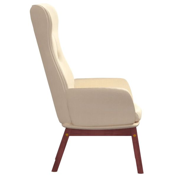 vidaXL Relaxsessel Creme Stoff