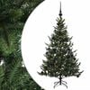 vidaXL K&uuml;nstlicher Weihnachtsbaum mit Weihnachtskugel 120 cm 150 LEDs