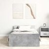 vidaXL Bettgestell Betongrau 90x190 cm Holzwerkstoff