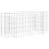 vidaXL Gabionen-Hochbeet Verzinktes Eisen 120x50x50 cm