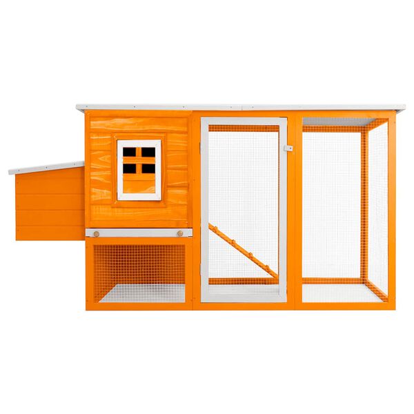 vidaXL H&uuml;hnerstall mit 1 Legenest Holz