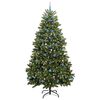 vidaXL Künstlicher Weihnachtsbaum Grün 240 cm PVC und Metall