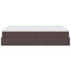 vidaXL Ottoman-Bett mit Matratze Dunkelbraun 140x200 cm Stoff