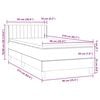 vidaXL Boxspringbett mit Matratze Dunkelgr&uuml;n 90x210 cm Samt