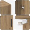 vidaXL Wandschrank Artisan-Eiche 69,5 x 34 x 90 cm Holzwerkstoff