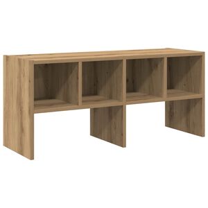 vidaXL Schuhregal Stapelbar Artisan-Eiche 89,5x30x40 cm