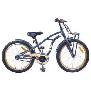 vidaXL Kinderfahrrad 18 Zoll f&uuml;r 5-7 Jahre alt Dunkelgrau
