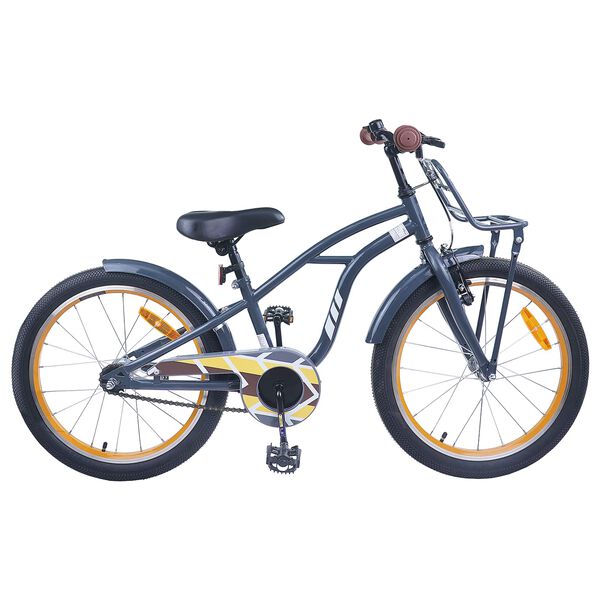 vidaXL Kinderfahrrad 18 Zoll f&uuml;r 5-7 Jahre alt Dunkelgrau
