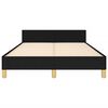 vidaXL Bettgestell ohne Matratze Schwarz 120x190 cm Stoff