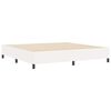 vidaXL Bettgestell Creme 200 x 200 cm Cordstoff