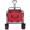 vidaXL Klapp-Handwagen Rot 89 x 63 x 96 cm Stahl und Oxford-Stoff