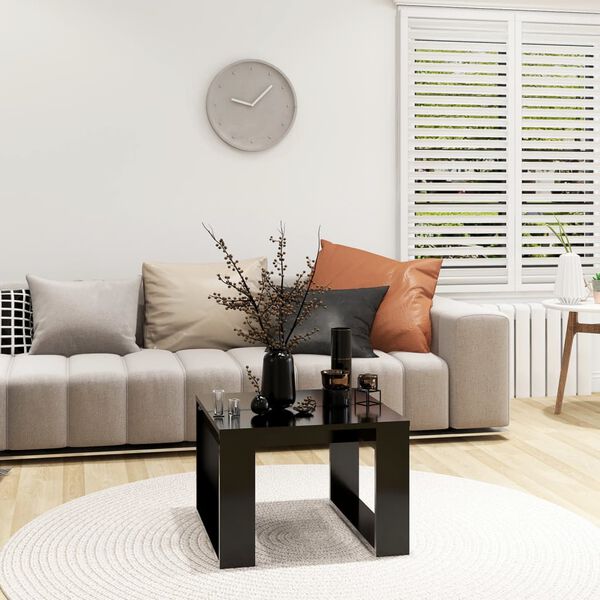 vidaXL Beistelltisch Schwarz 50x50x35 cm Holzwerkstoff