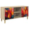 vidaXL TV-Schrank HEESCH 102 x 33 x 50 cm Sonoma Holzwerkstoff