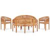 vidaXL 5-tlg. Garten-Lounge-Set Massivholz Teak