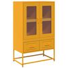 vidaXL Highboard Senfgelb 68x39x111,5 cm Stahl