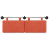 vidaXL H&auml;ngevorderseite Uni Rot-Orange 150 x 55 x 5 cm Cordstoff