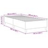 vidaXL Boxspringbett Hellgrau 100 x 200 cm Cordstoff