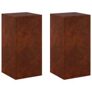 vidaXL Pflanzenst&auml;nder 2 pcs Rostoptik 30 x 30 x 60 cm Wetterfeststahl