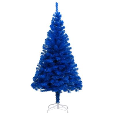 vidaXL Künstlicher Weihnachtsbaum Beleuchtung & Kugeln Blau 150 cm