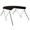 vidaXL 2-Bow Bimini Top Schwarz 180x130x110 cm