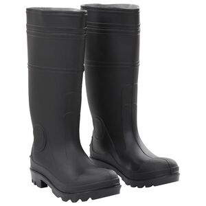 vidaXL Gummistiefel Schwarz Gr&ouml;&szlig;e 39 PVC