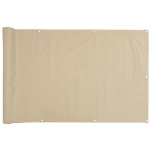 vidaXL Balkonsichtschutz Oxfordgewebe 90x600 cm Beige