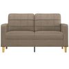 vidaXL 2-Sitzer-Sofa Taupe 140 cm Stoff
