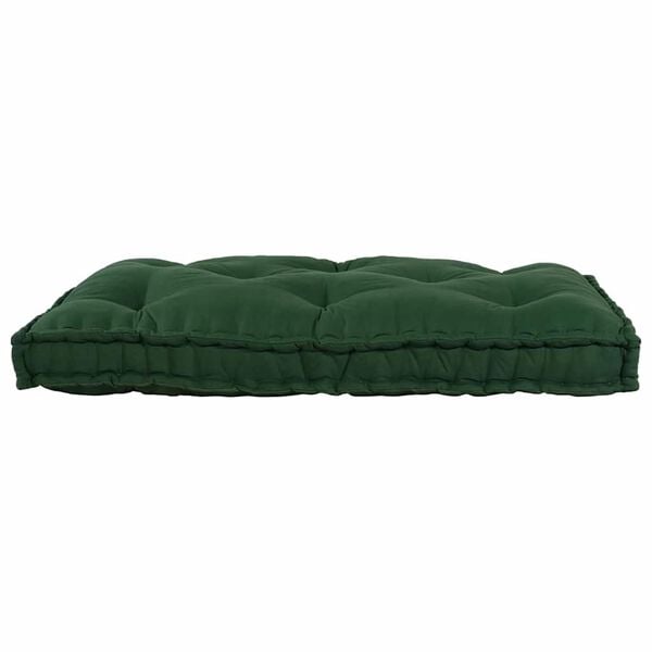 vidaXL Pallet Sofa Kissen Gr&uuml;n 120 x 80 x 12 cm Stoff