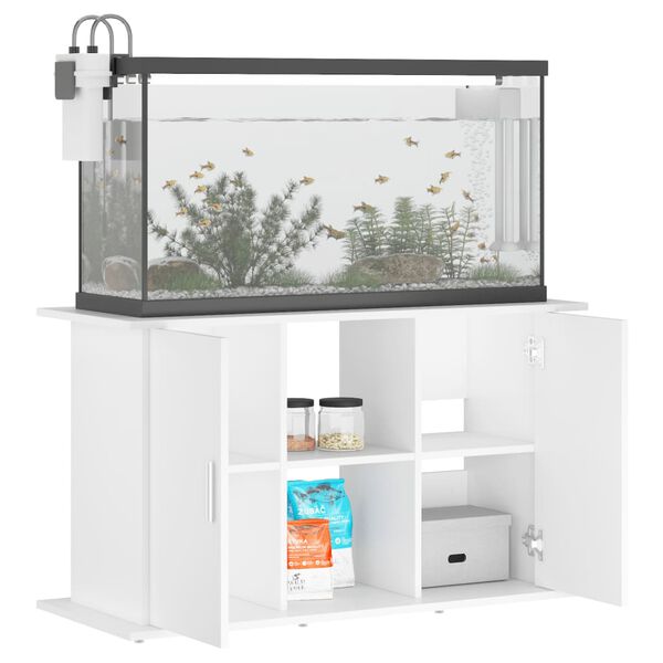 vidaXL Aquariumständer Weiß 101x41x58 cm Holzwerkstoff