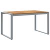 vidaXL Gartentisch mit Beinen in U-Form 140&times;80&times;75 cm Massivholz Akazie