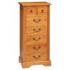 vidaXL Kommode Natur 45 x 35 x 100,5 cm Massives Mahagoni Holz